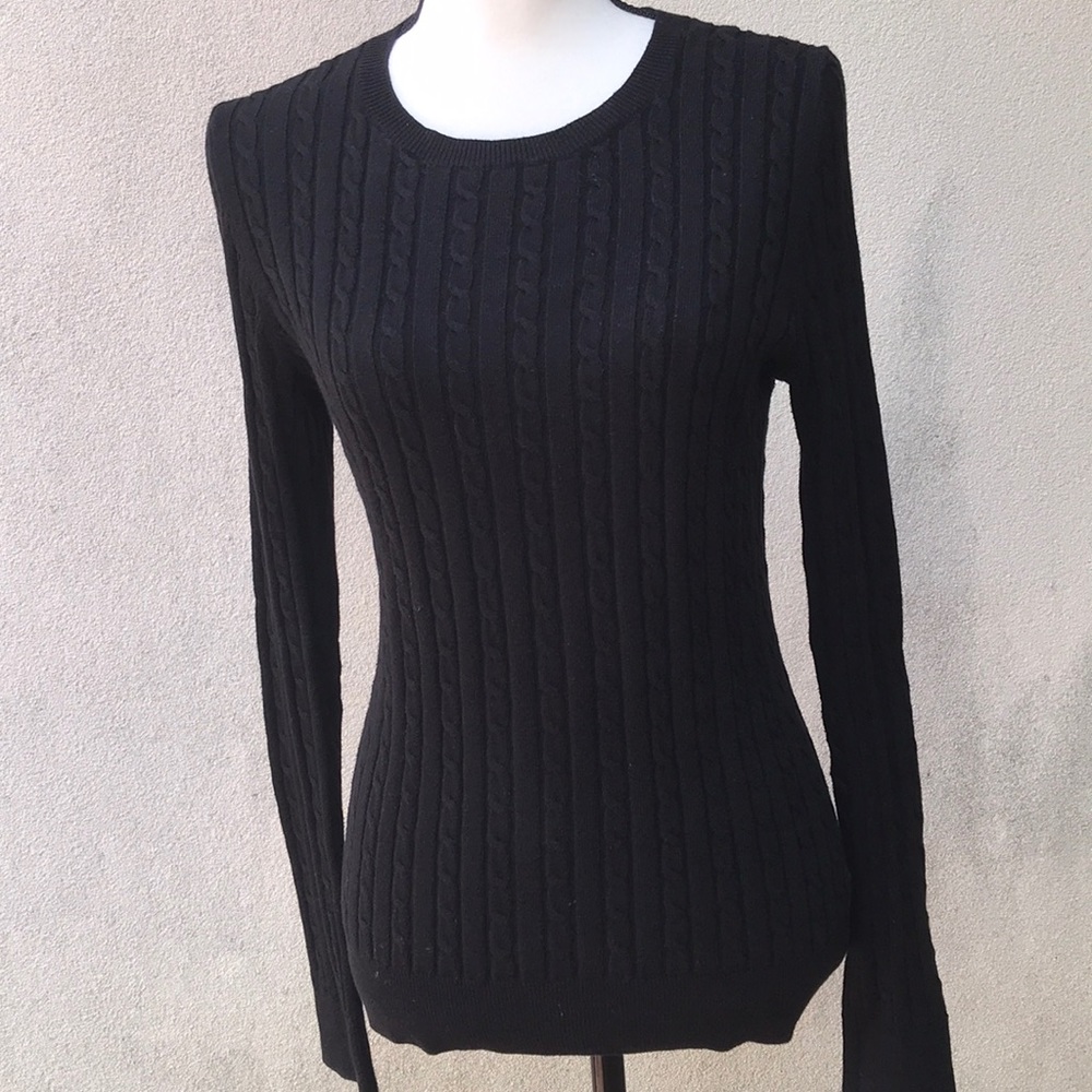 Talbots black sweater small